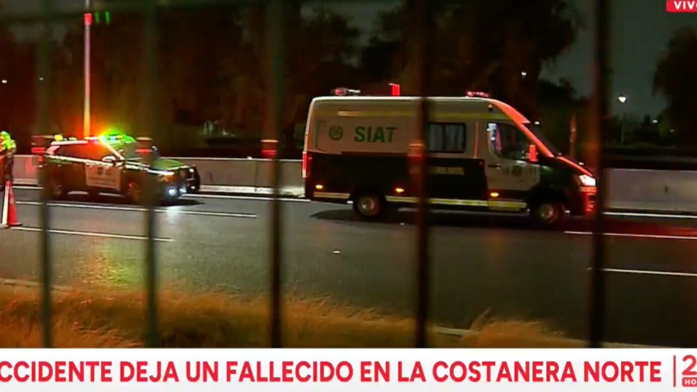 Accidente en Costanera Norte