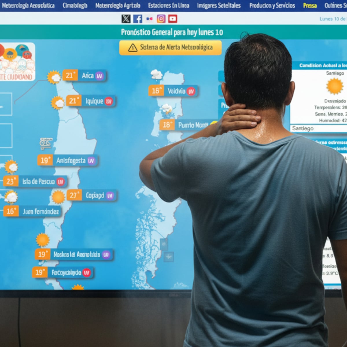 Meteorólogos advierten días sofocantes por combo de calor y radiación extrema Meteorólogos advierten días sofocantes por combo de calor y radiación extrema