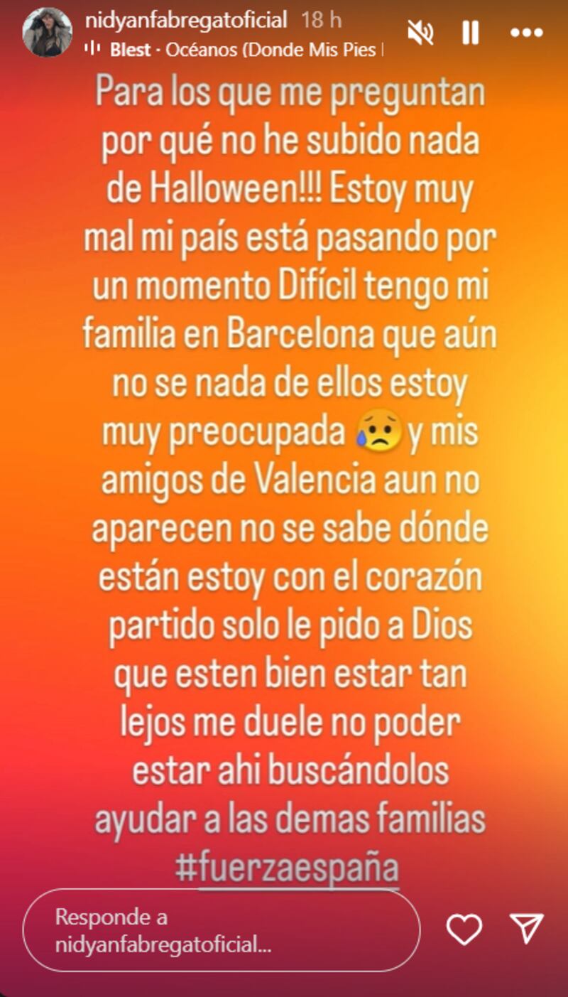 Historia de Nidyan Fabregat | Instagram