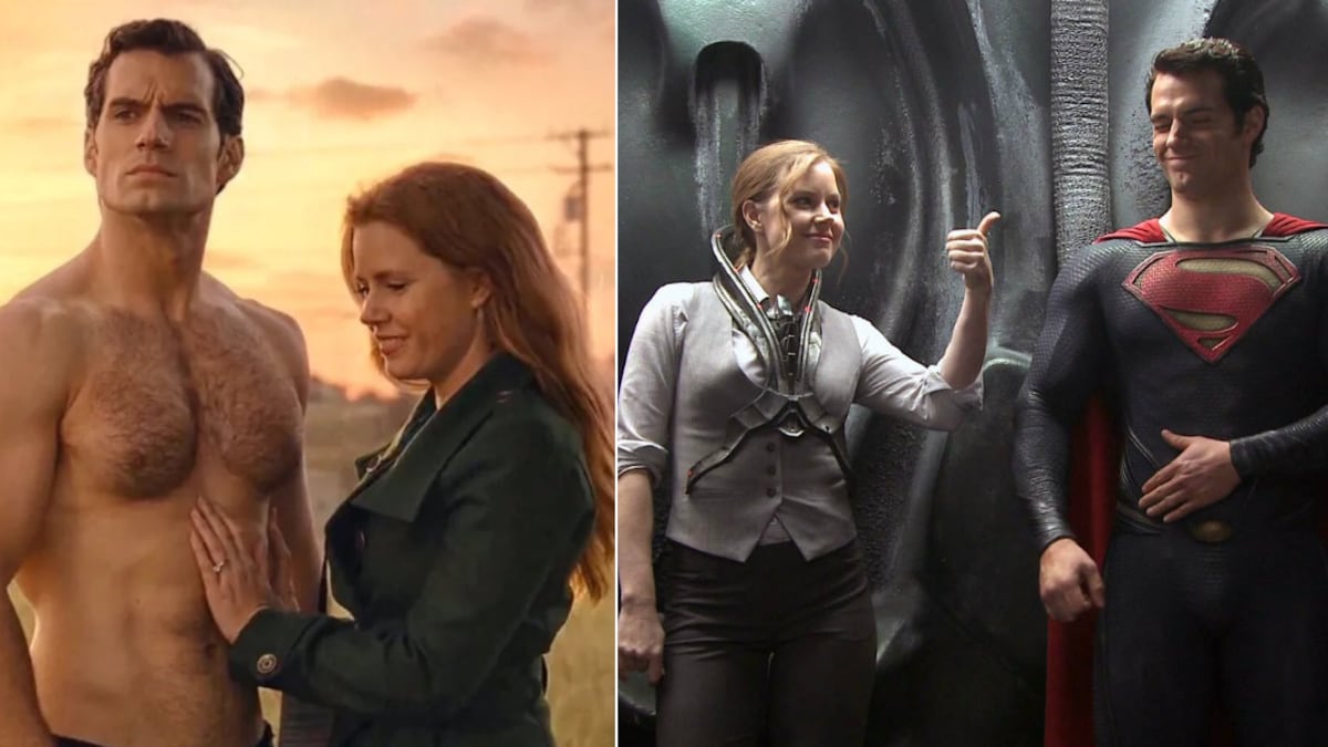 Henry Cavill y Amy Adams de los más guapos de Hollywood.