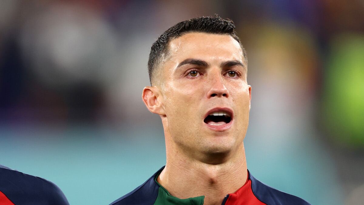 Cristiano Ronaldo llorando