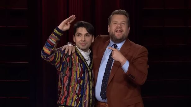 Fabrizio Copano en "The Late Late Show"