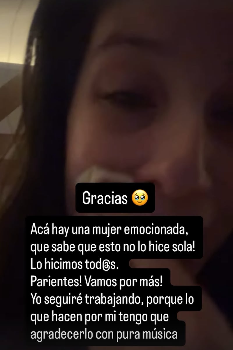 María José Quintanilla agradeció a sus fans