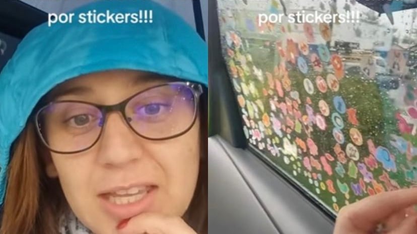 Mujer denuncia rechazo en revisión técnica por stickers pegados por su hija de 5 años: “Hay hue.. que tienen los vidrios polarizados y andan haciendo portonazos”