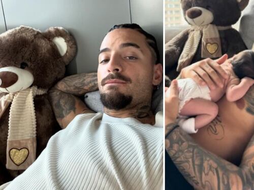 “Un frío en el estómago”: Maluma preocupó a sus fans al tomarse esta foto con su hija