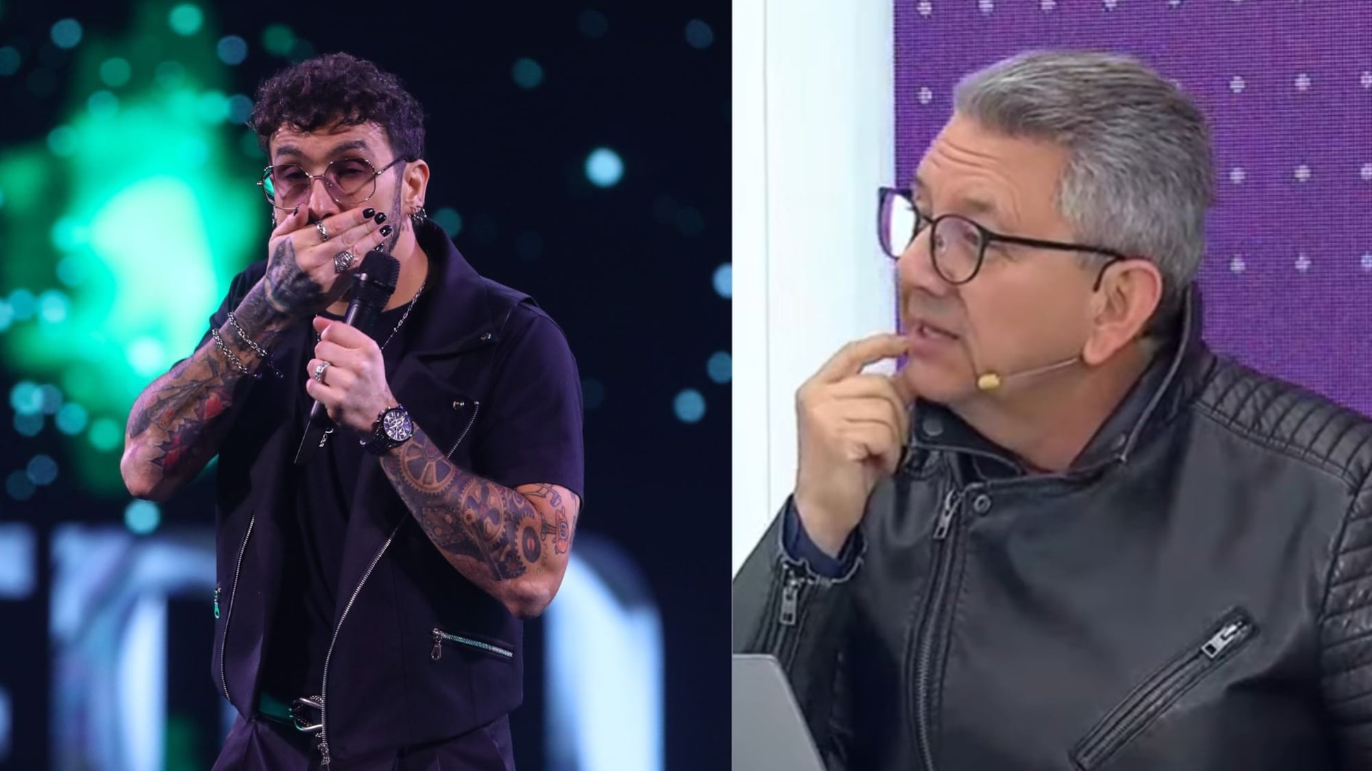 Jaime Leyton (Mega) y Edo Caroe (Agencia Uno)