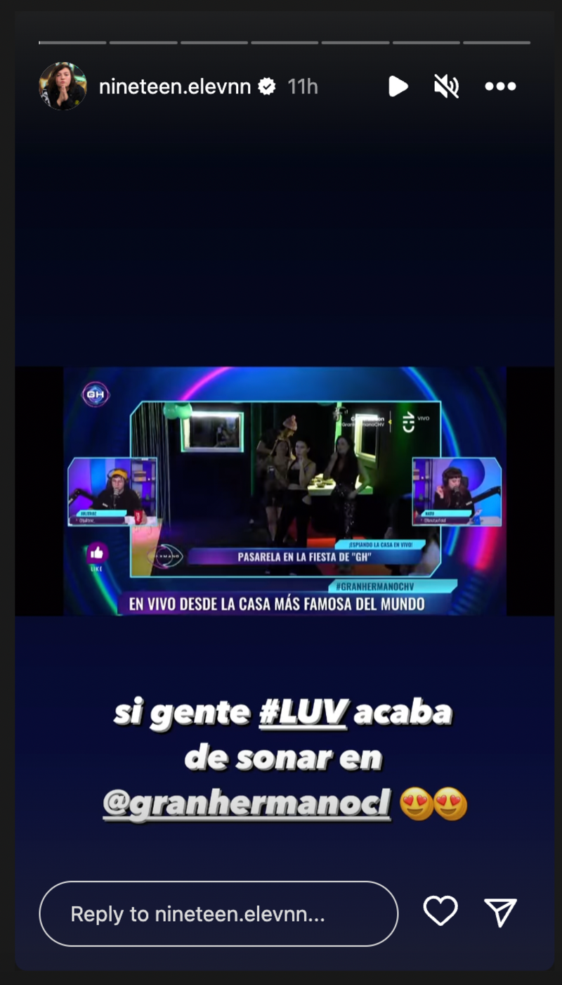 Historia de NineTeen Elevnn | Fuente: Instagram