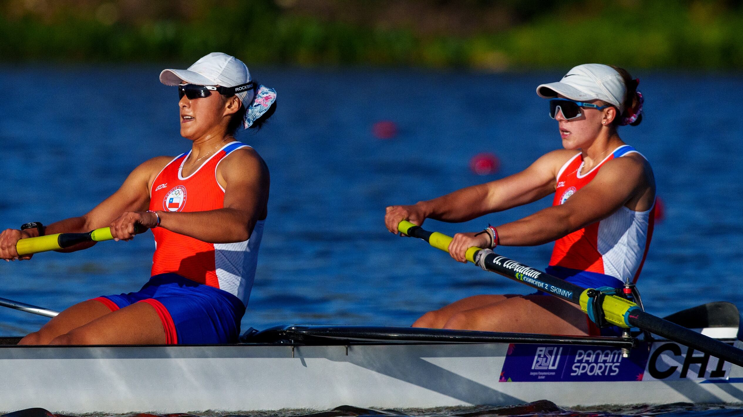 Las remeras chilenas ganaron la medalla de oro de la competencia de dos sin timonel en los Juegos Panamericanos Junior de Asunción 2025.
