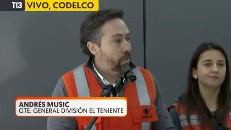 Gerente general de Teniente, Andrés Music | Captura: T13