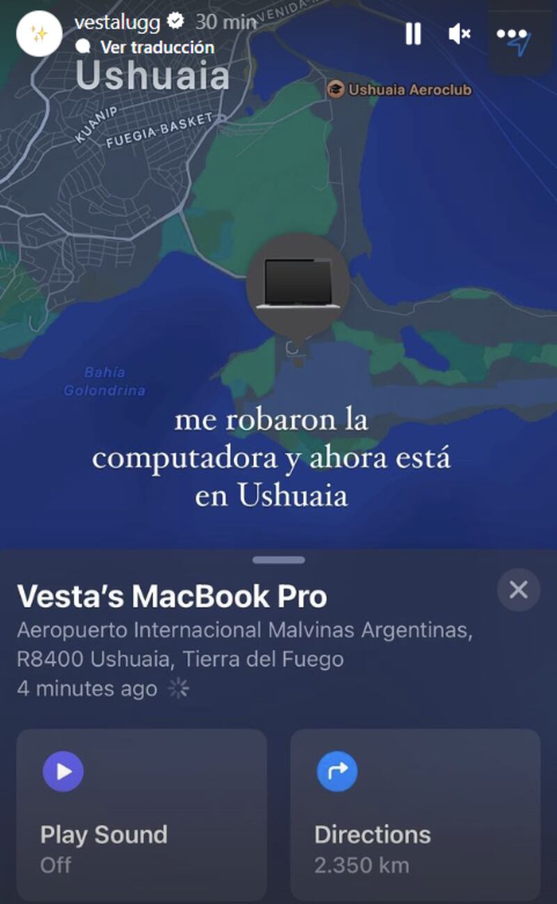 Historia de Vesta Lugg | Instagram