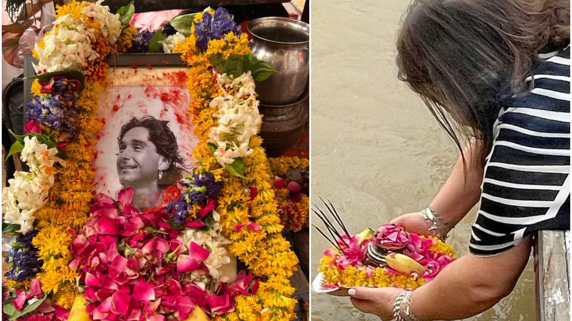 Cenizas de Claudio Iturra en el Ganges