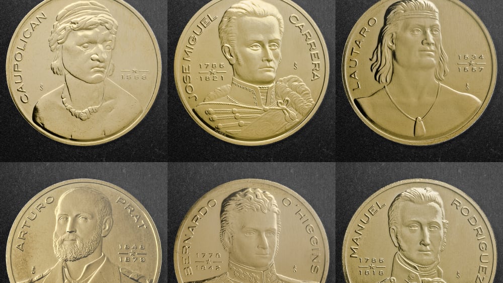 La Casa de Moneda lanzó la colección dedicada a los Héroes de Chile