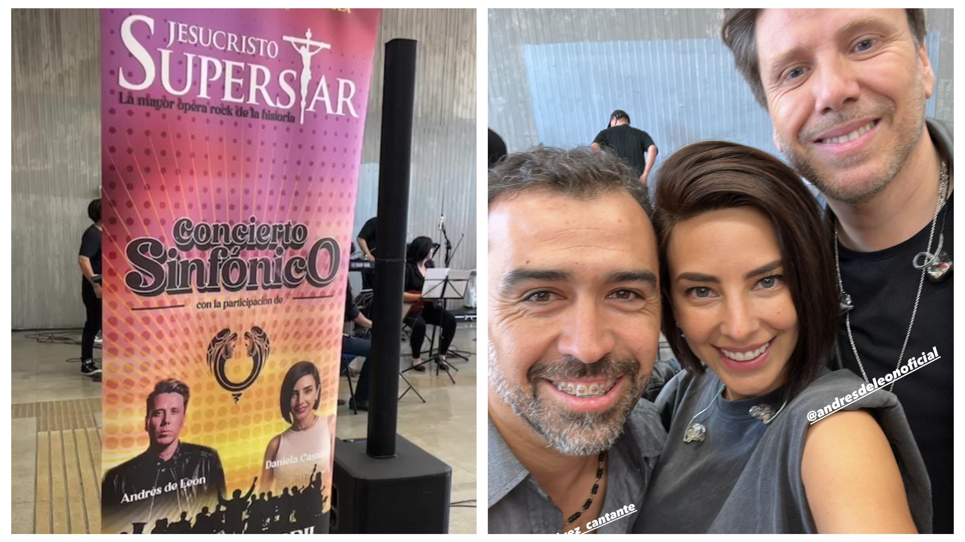 Los artistas se presentaron este martes en un concierto sinfónico con el espectáculo de "Jesucristo Superstar".