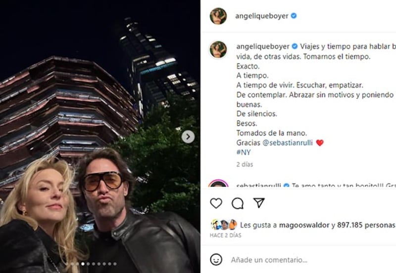 Sebastián Rulli y Angelique Boyer vacaciones