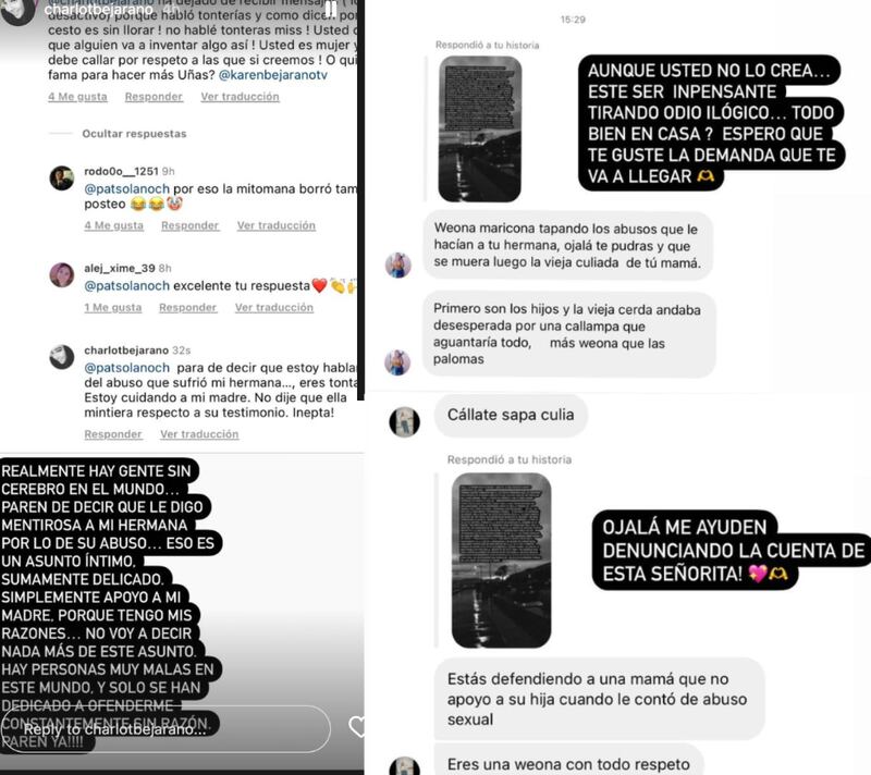 Comentarios contra Charlot Bejarano