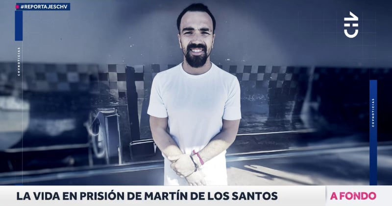 Martín de Los Santos en prisión. Fotografía por CHV