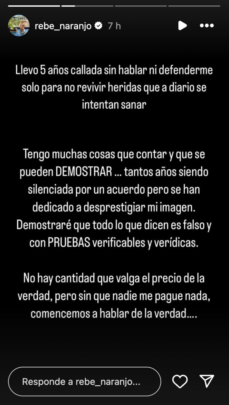 Historia de Rebeca Naranjo | Fuente: Instagram @rebe_naranjo