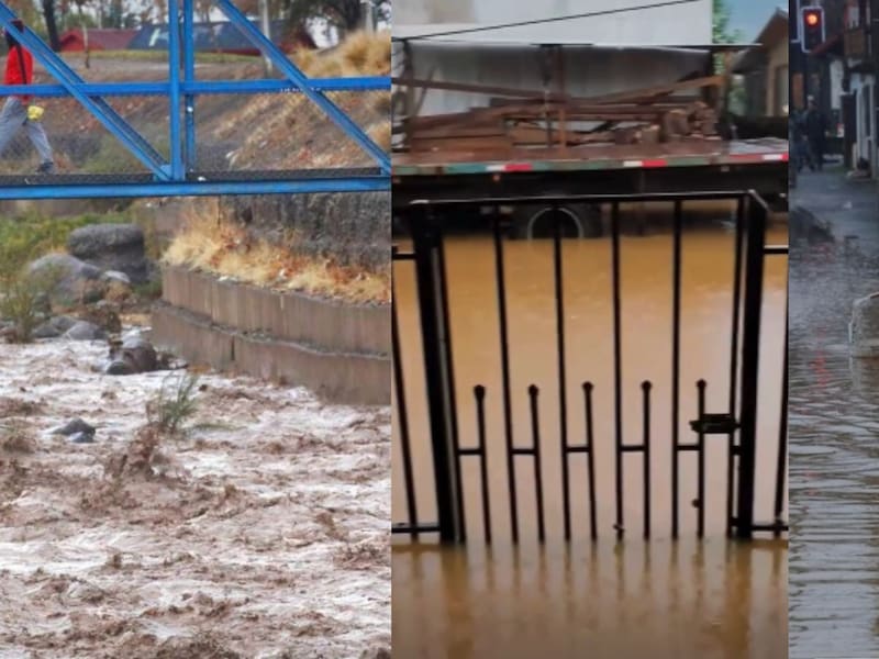 Inundaciones, desbordes y cortes de luz: Sistema frontal deja decenas de personas aisladas y viviendas dañadas en el sur de Chile