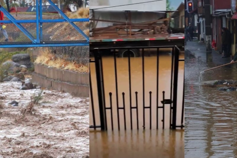 Inundaciones, desbordes y cortes de luz: Sistema frontal deja decenas de personas aisladas y viviendas dañadas en el sur de Chile