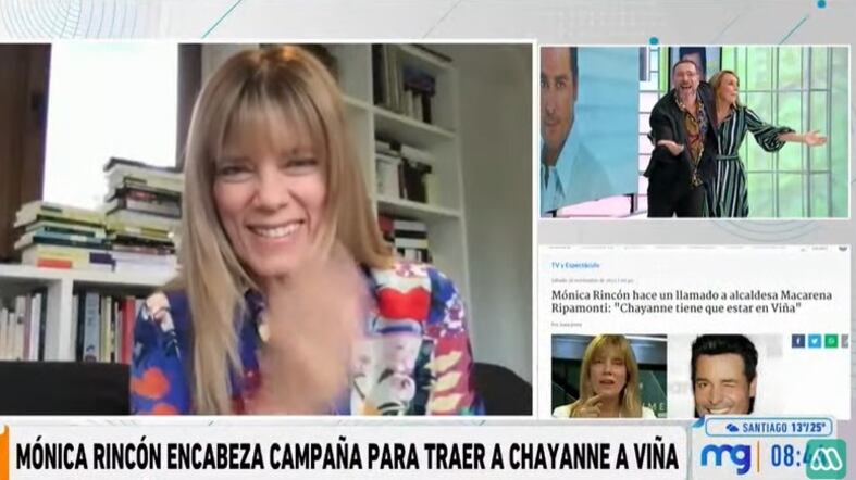 La periodista y figura de CNN Chile fue entrevistada esta mañana en "Mucho Gusto" para hablar de su campaña para traer a Chayanne al Festival de Viña del Mar del próximo año.