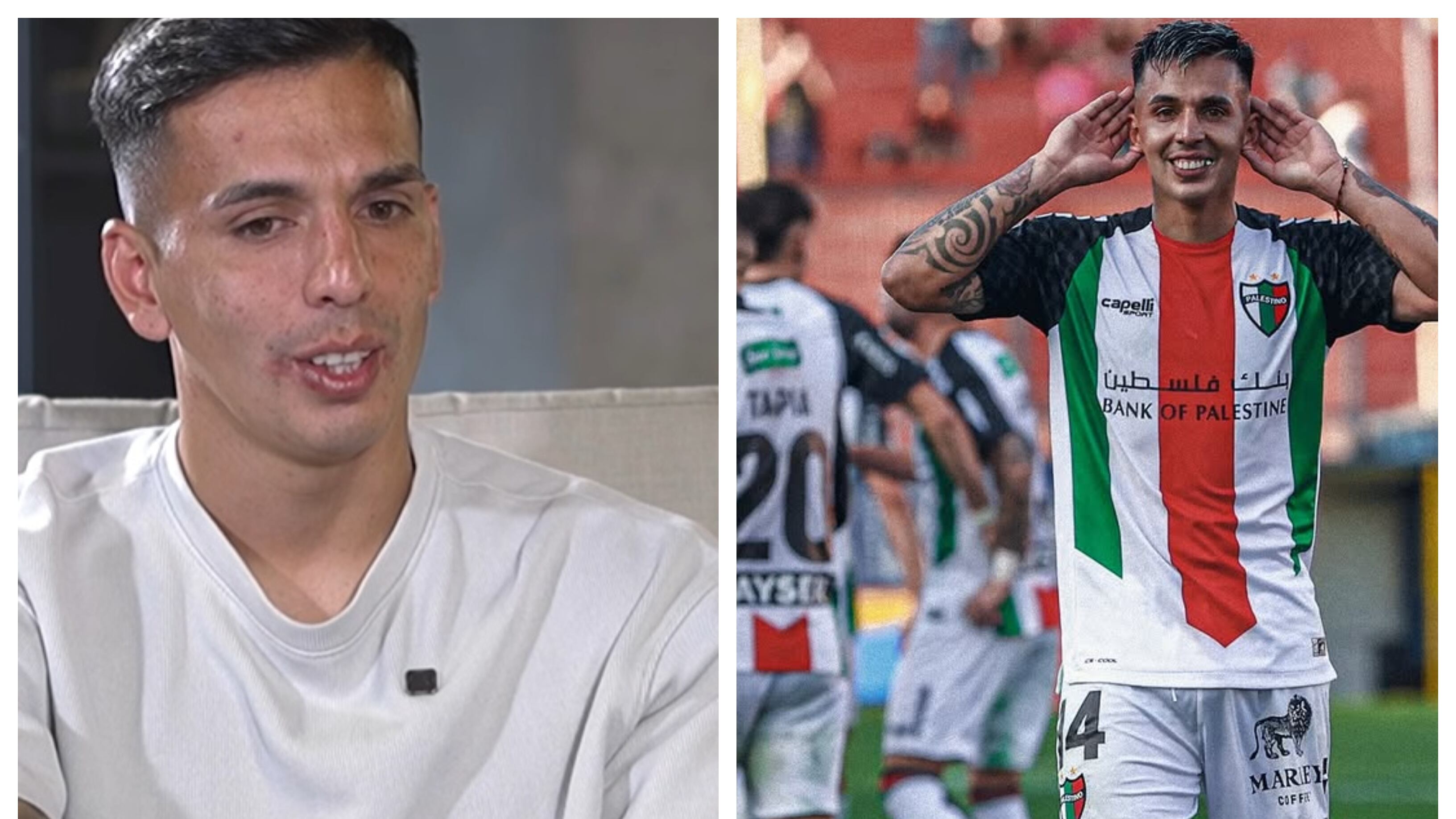 El mediocampista de Palestino contará en el canal deportivo detalles desconocidos su vida en un entorno de riesgo social y el motivo que lo llevó a dedicarse al fútbol profesional.