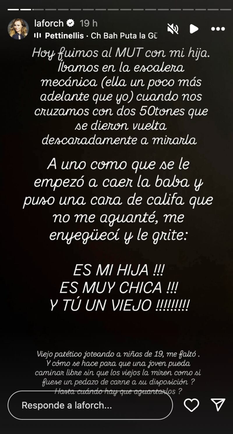 Historia de Amaya Forch | Captura: Instagram @laforch