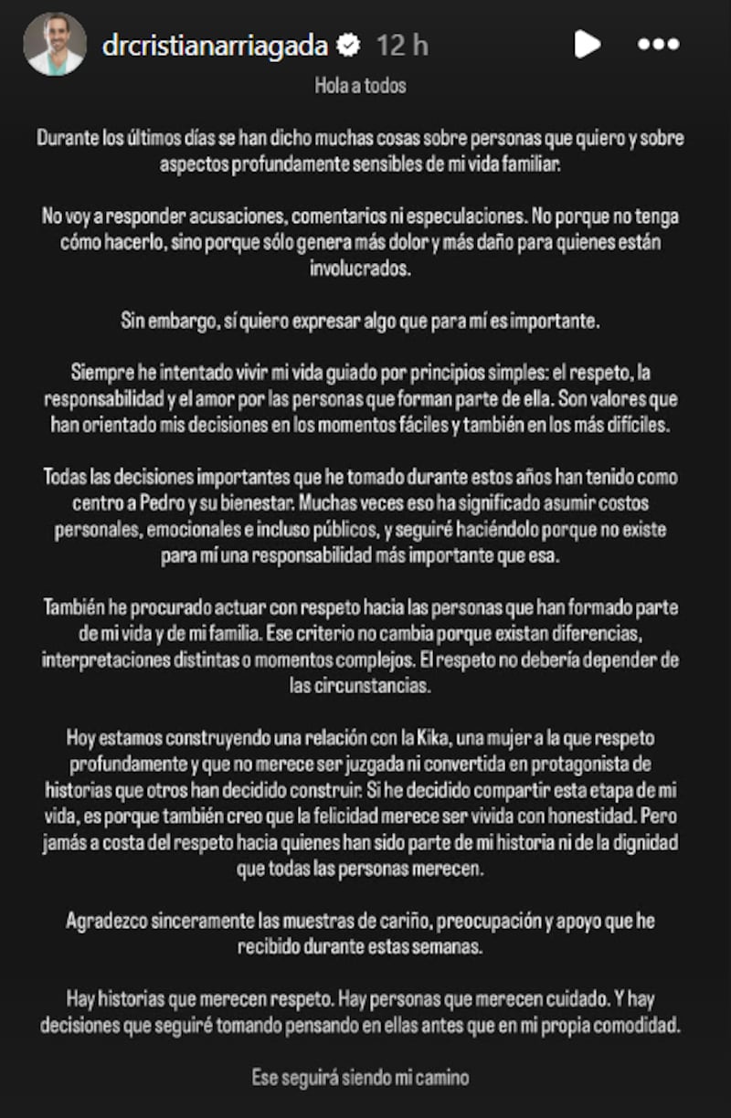 Cristian Arriagada vía Instagram