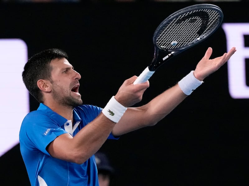 Djokovic se hartó y se pelea con un aficionado: ”Baja y dímelo a la cara”