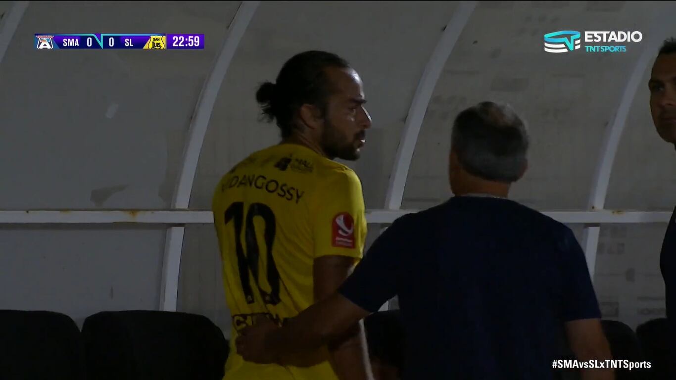 Mathías Vidangossy en su noche de furia