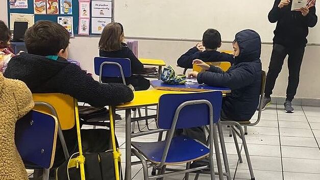 Estudiantes de enseñanza básica en Chile.