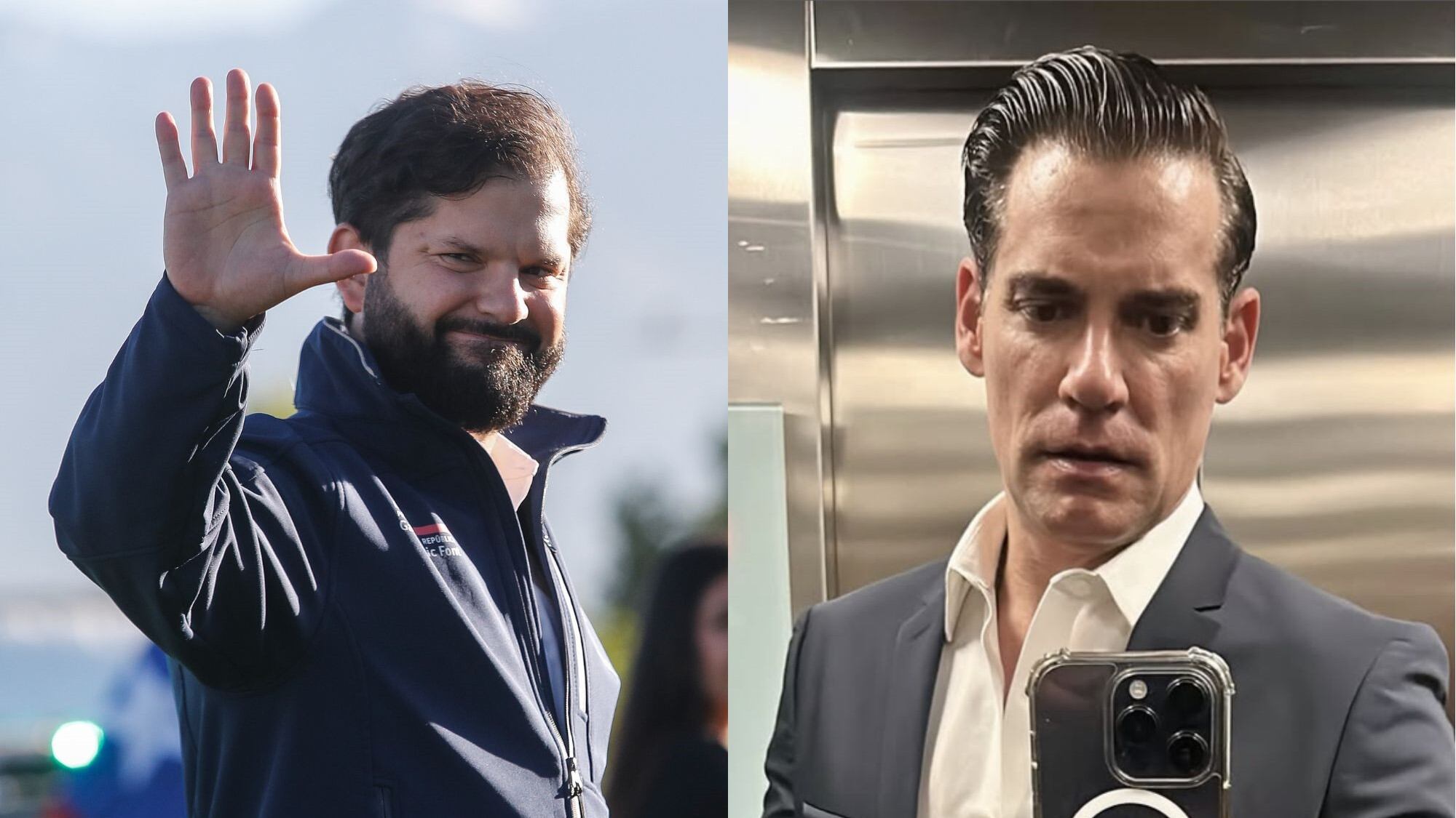 Cristián de la Fuente y Presidente Gabriel Boric | Agencia UNO