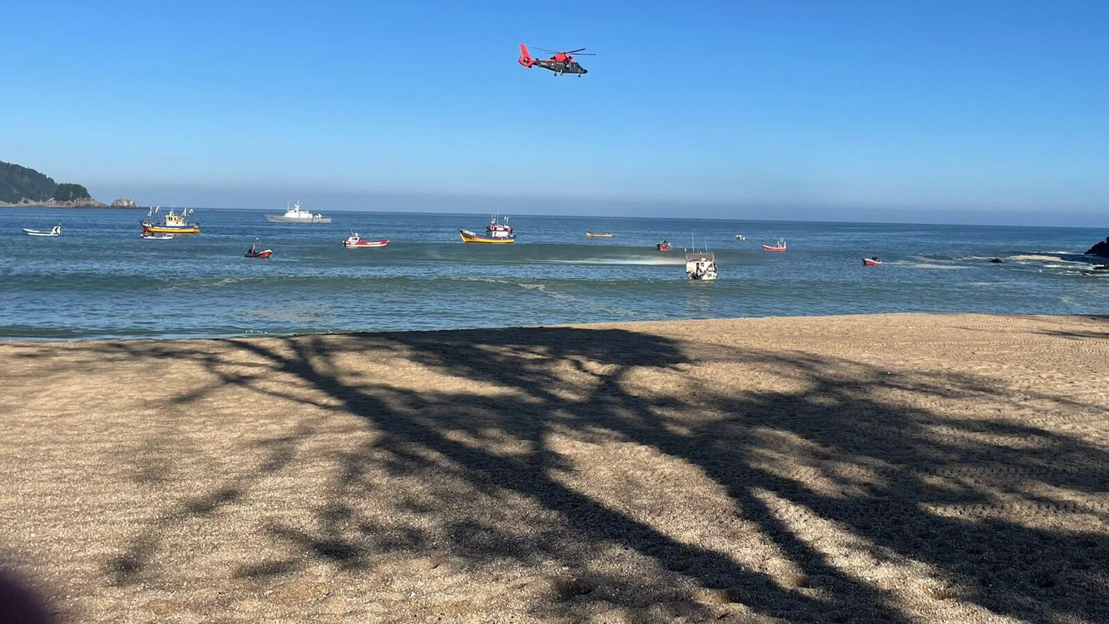 Labores de rescate en Pingueral