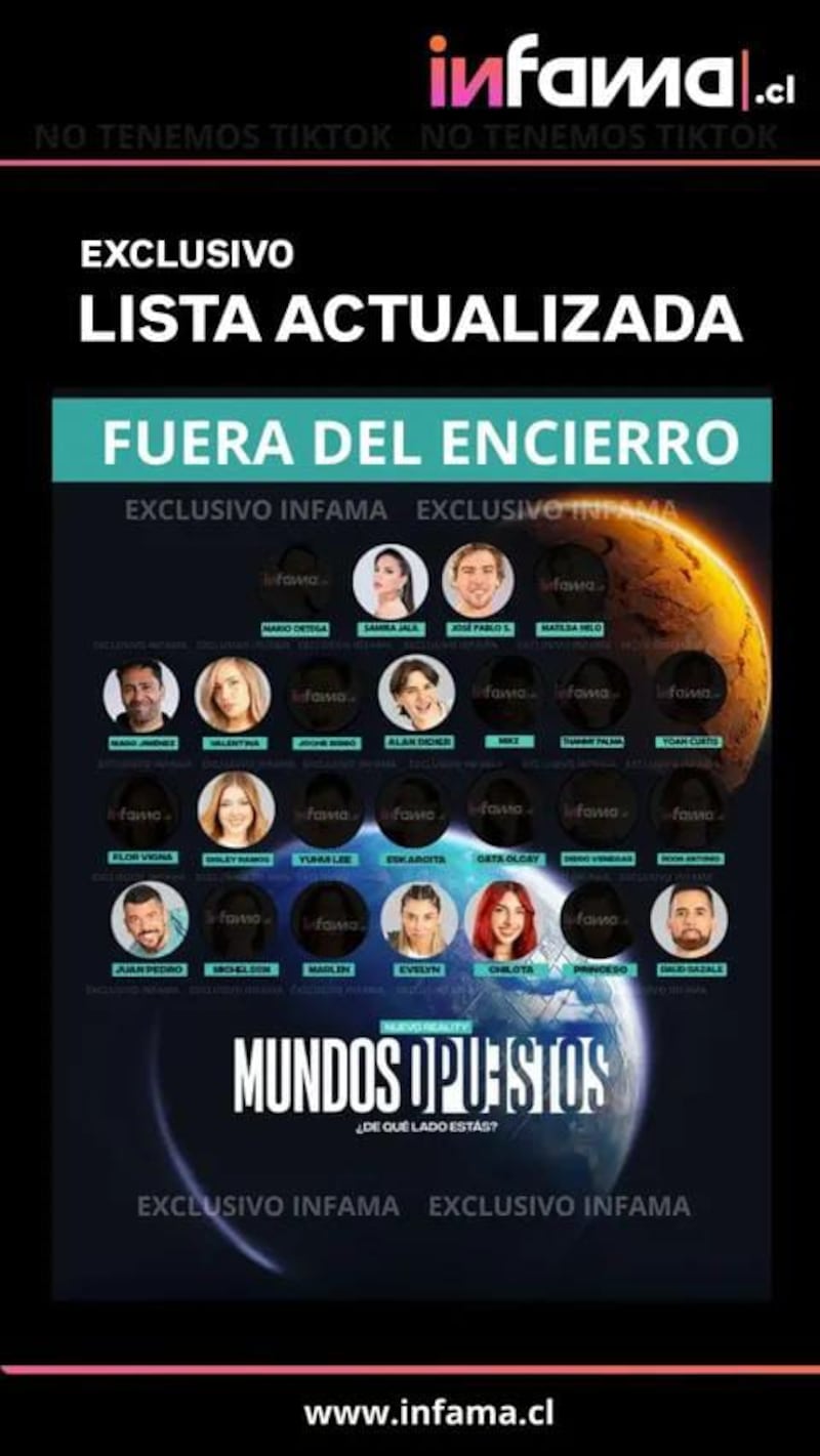 Spoilers de Mundos Opuestos | Fuente: Instagram @infama.cl