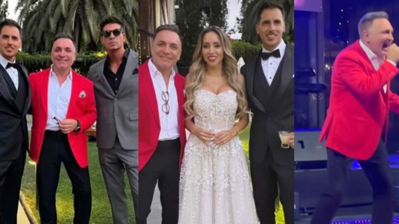 Luis Jara en el matrimonio de Marité Matus y Camilo Huerta. Vía Instagram