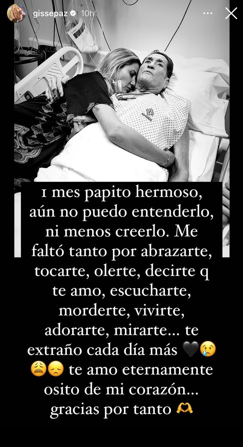 Historia de Gisella Gallardo | Instagram