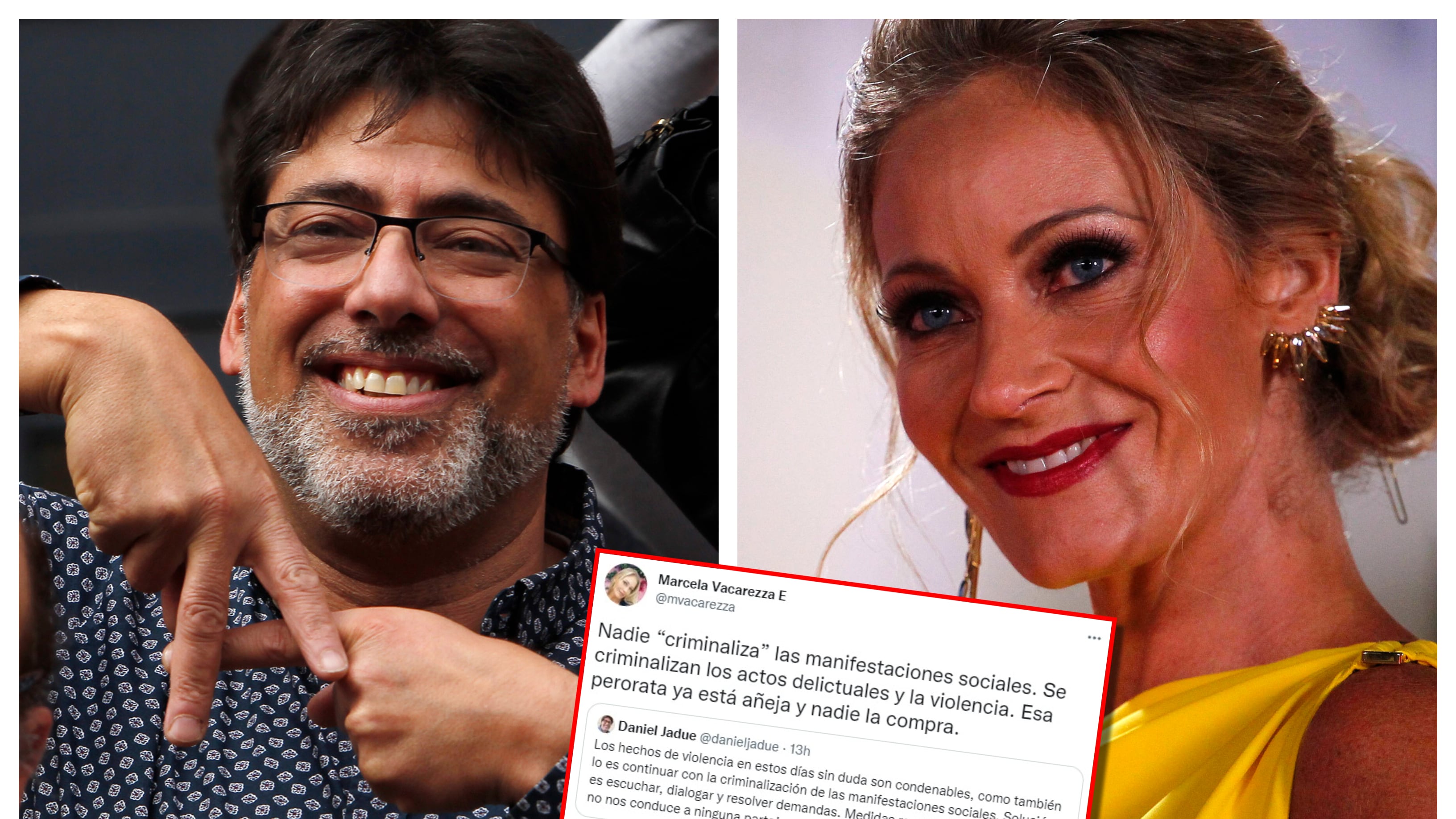 A la mediática Marcela Vacarezza no le parecieron correctas las declaraciones del alcalde Daniel Jadue en favor de las recientes manifestaciones sociales.