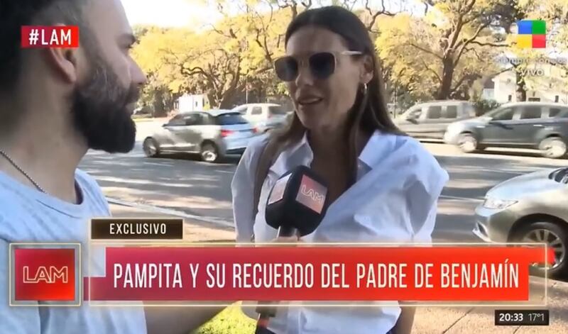 Pampita lamentó la muerte del padre de su expareja, Benjamín Vicuña.