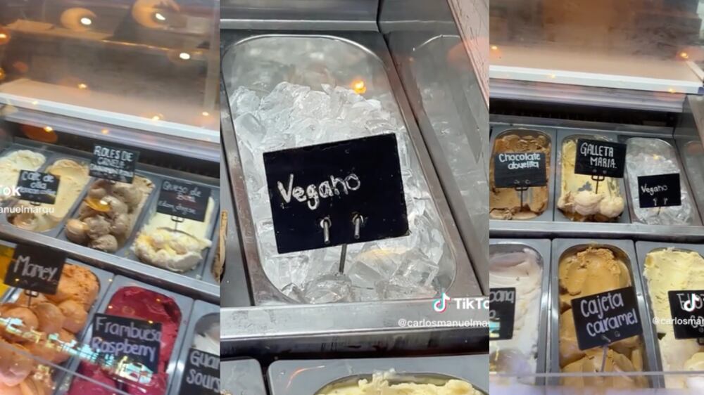 Helado "vegano" | Fuente: TikTok