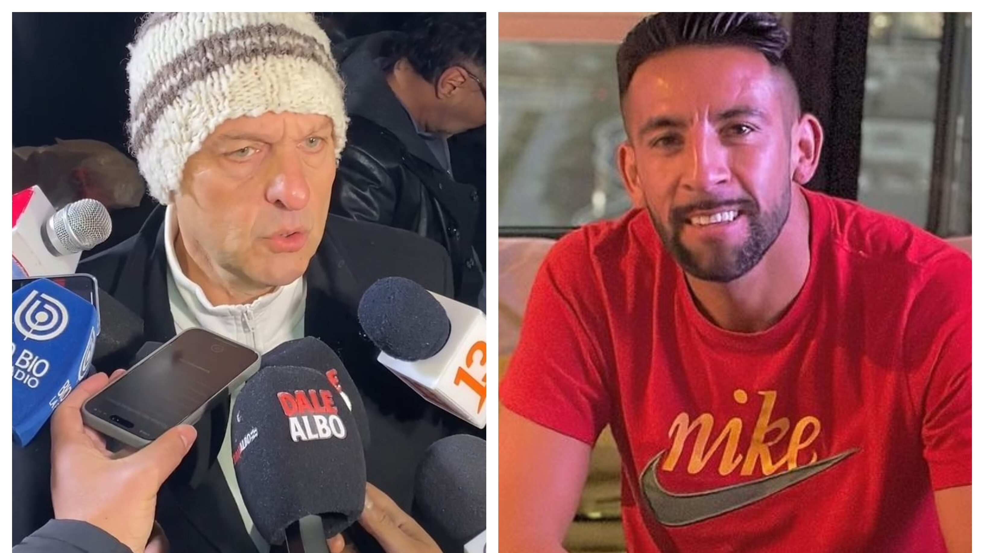 El presidente de ByN y el defensor chileno se enfrentaron este domingo por la posible llegada del seleccionado nacional a Colo Colo.