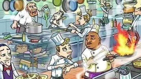 Descubre en dónde está el reloj.