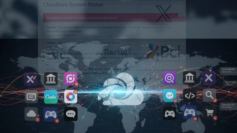 ¿Qué es Cloudflare y por qué su caída “rompió” a medio internet (bancos, X y ChatGPT incluidos)?