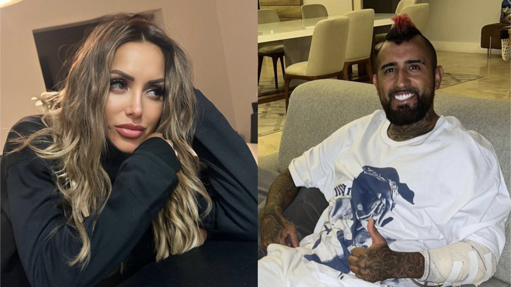 Marité Matus y Arturo Vidal