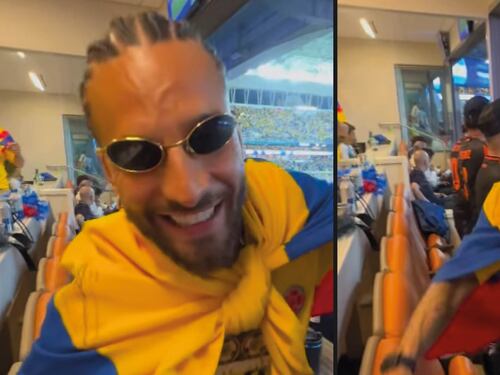Maluma las hizo todas en el estadio en la final de la Copa América: gritó, bailó y terminó peleando con hinchas argentinos