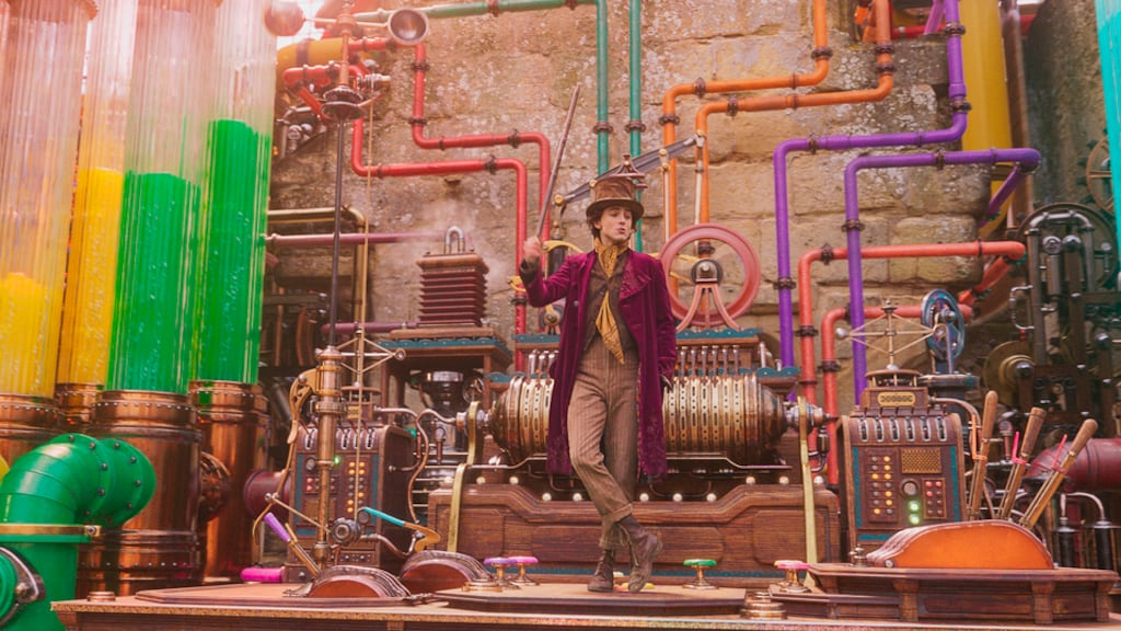 Una escena de la película "Wonka". Foto cortesía de Warner Bros. (Warner Bros. Pictures via AP)