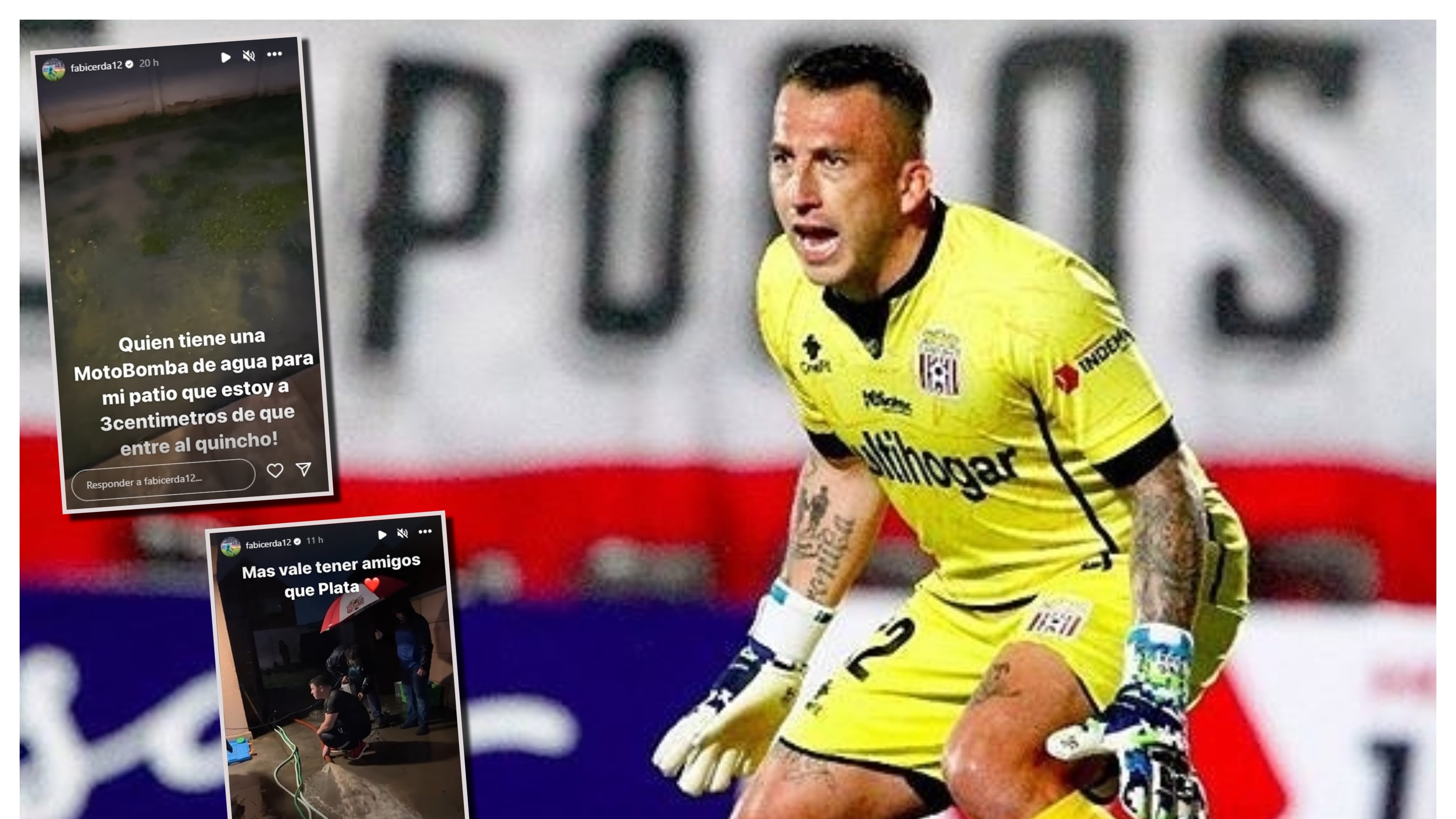 El portero de Curicó Unido relató esta tarde en radio ADN los momentos de terror que vivió en la madrugada en su casa debido al frente de mal tiempo que azotó a la región del Maule.