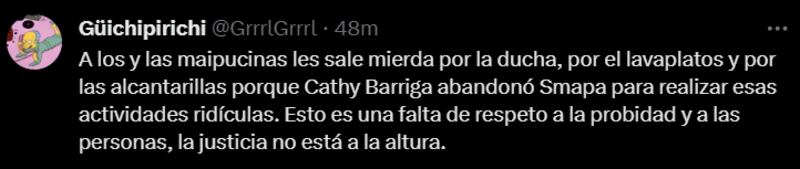 Reacción a medida cautelar de Cathy Barriga | X