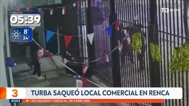 Turba saqueó mall chino en Renca: pérdidas alcanzan los $20 millones