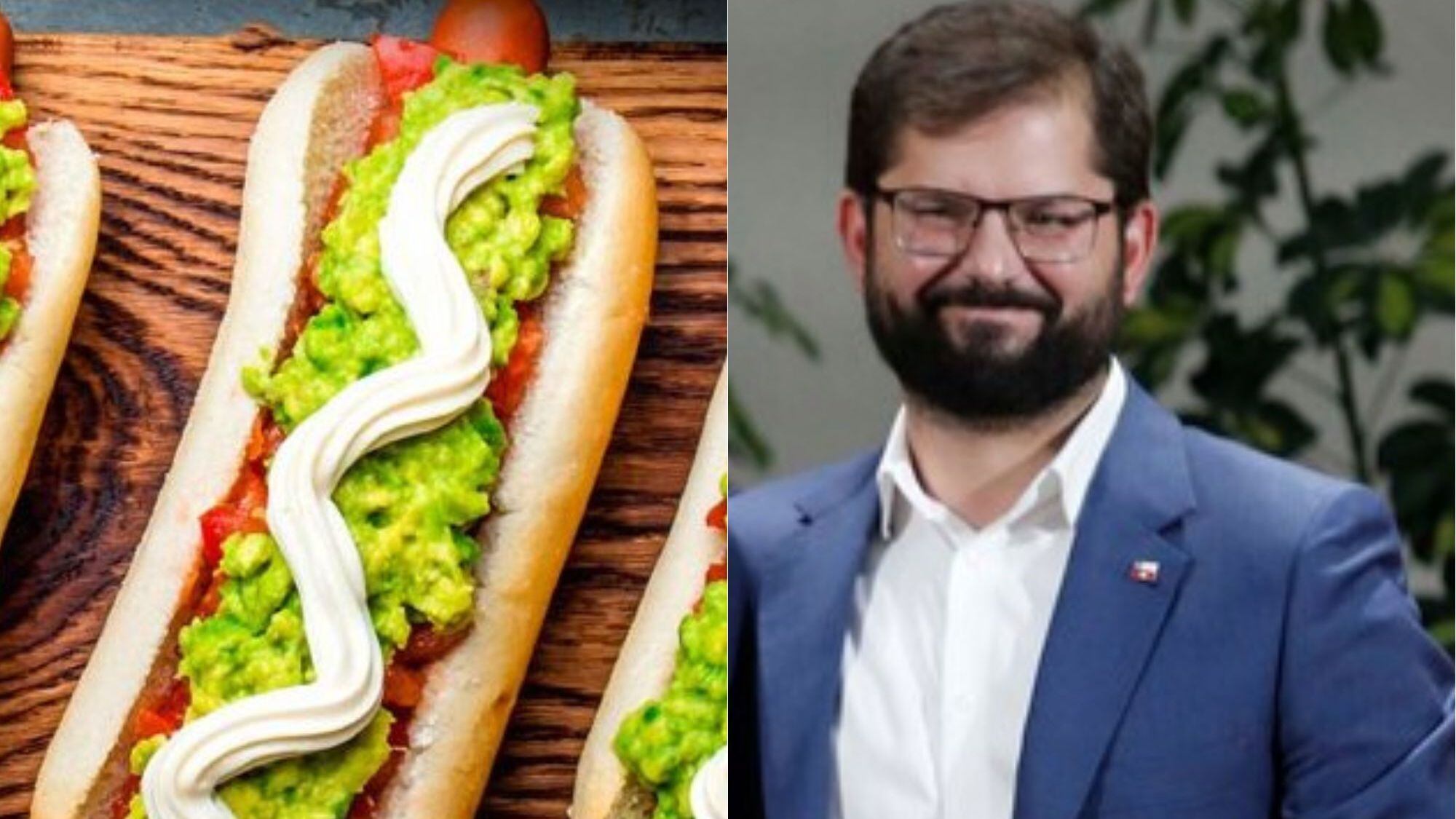 Gabriel Boric y un completo | Aton