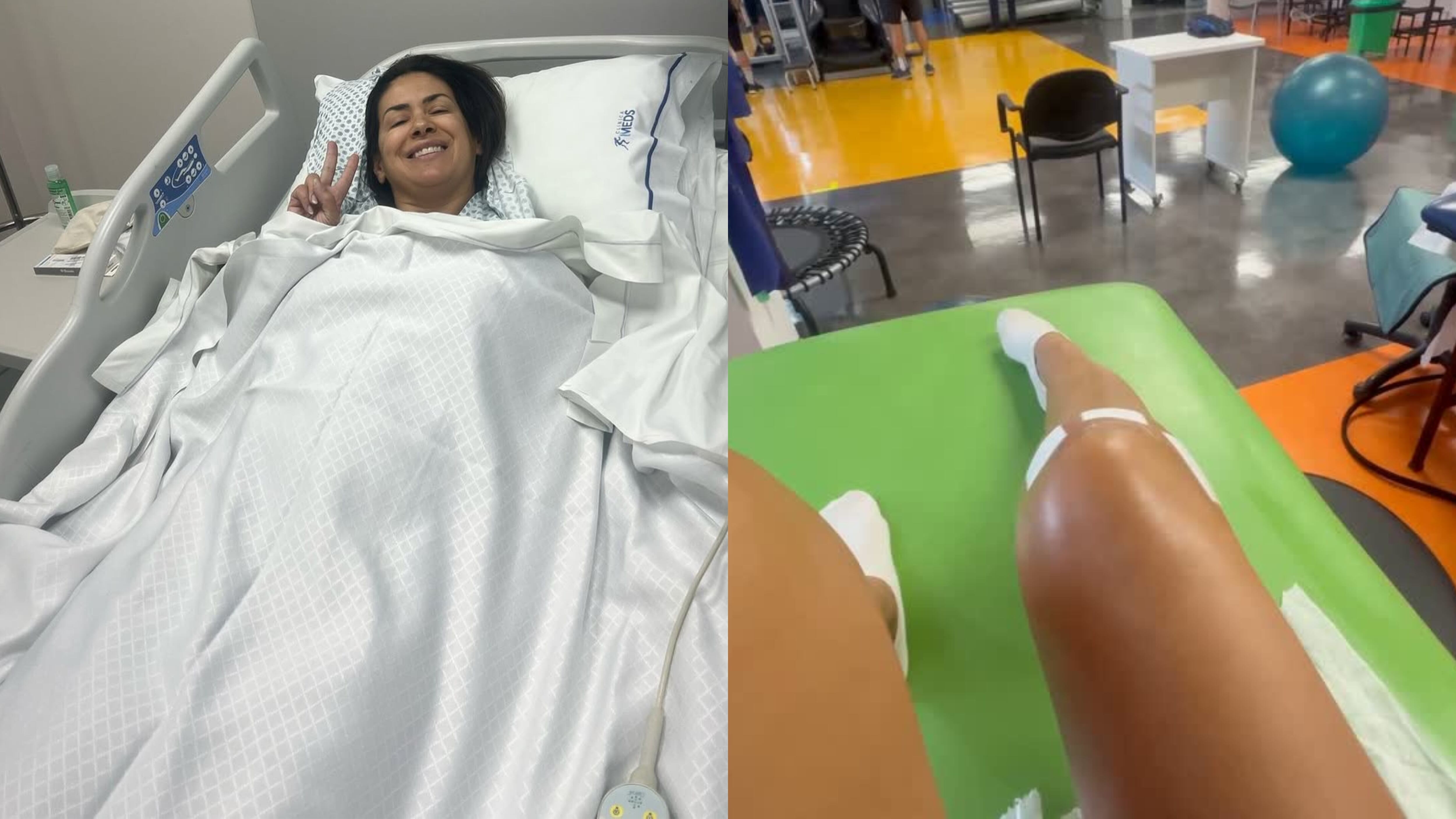 Vivi Rodrigues en su cuarta operación de rodilla