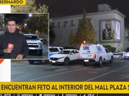 PDI investiga hallazgo de feto abandonado en locker de tienda en Mall Plaza Sur
